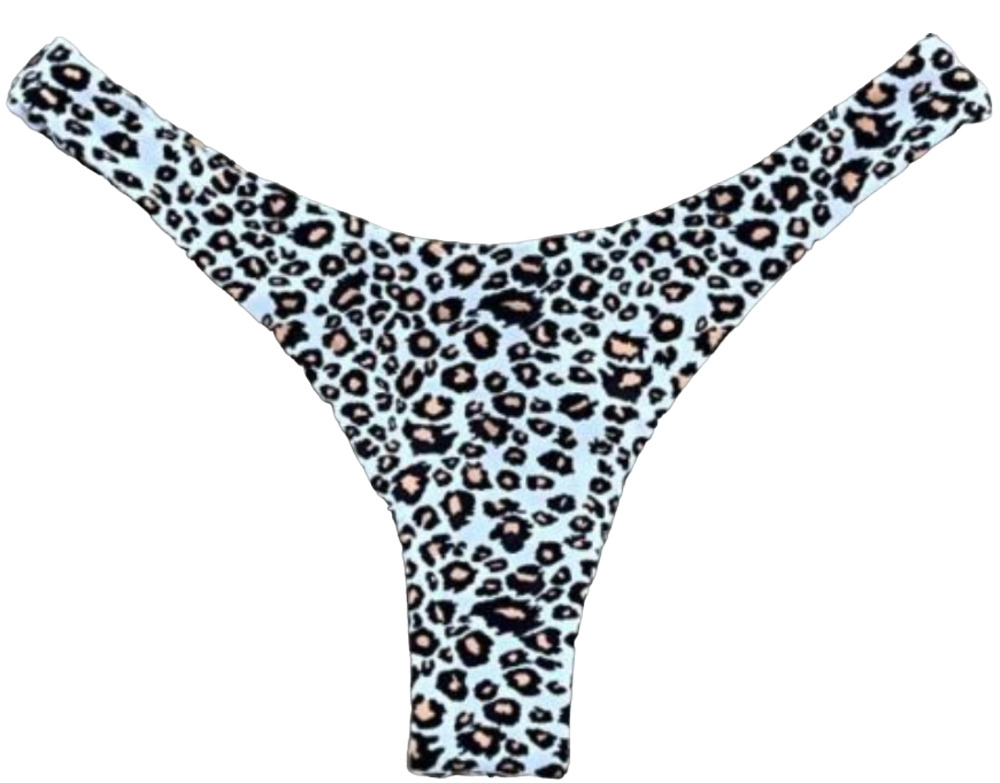 NEW LAHANA CHEETAH LEOPARD BRAZILIAN BIKINI SWIMSUIT SWIM BOTTOMS MEDIUM
